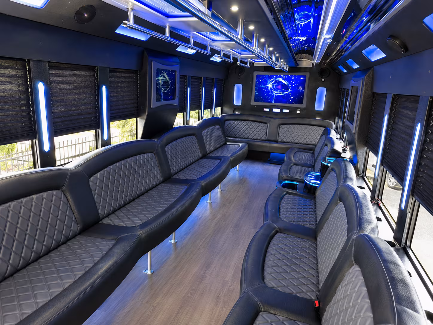 Eugene Birthday, Sweet 16, & Quinceañera Transportation party bus exterior