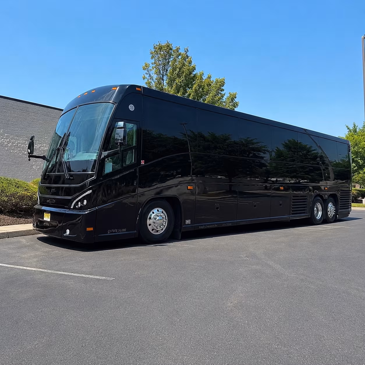 Eugene Corporate Transportation party bus exterior