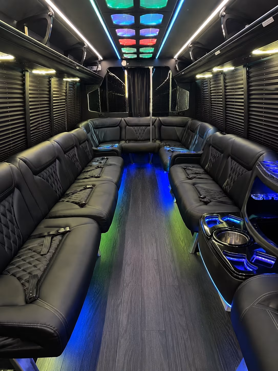Eugene Private Event Transportation party bus exterior