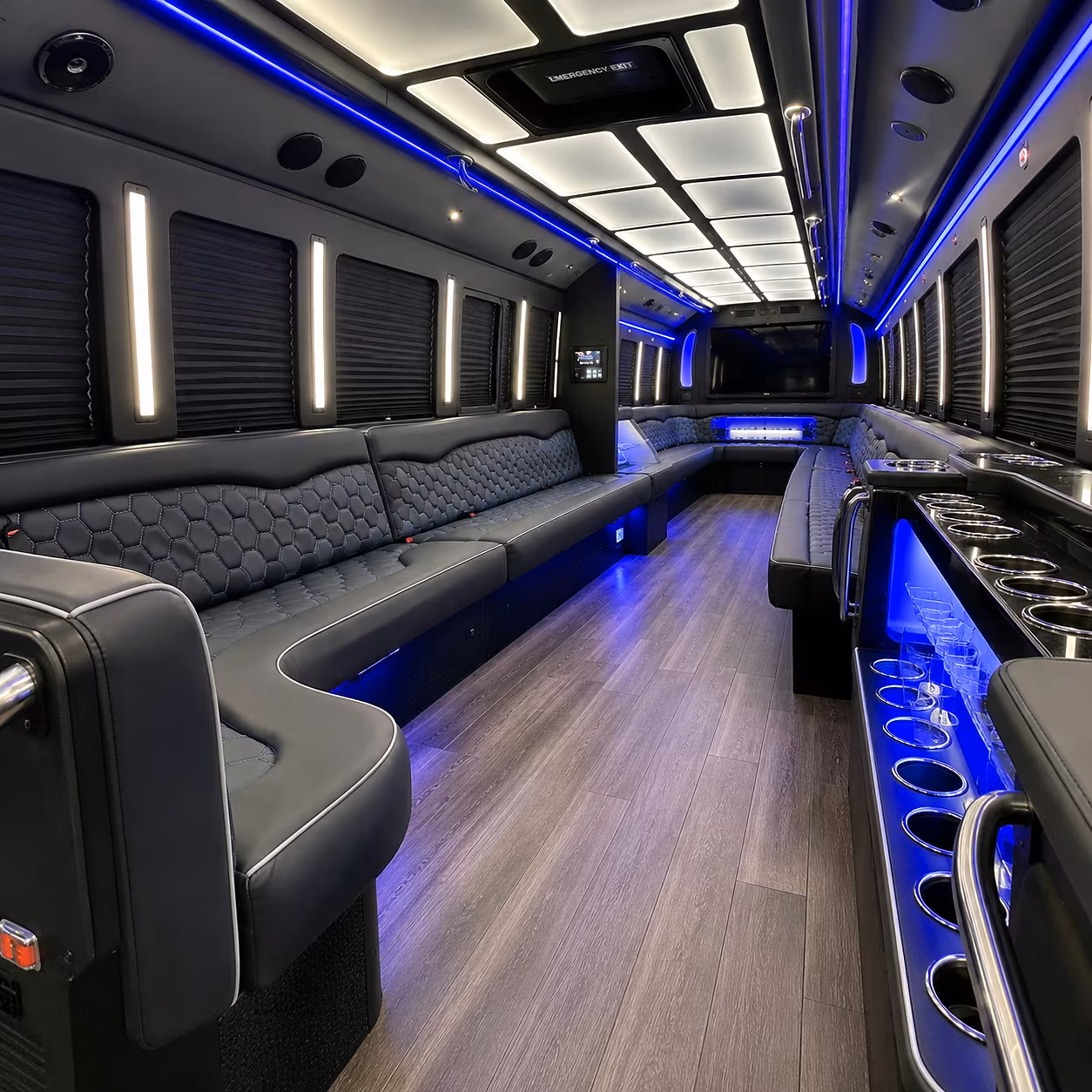 Eugene Prom & Homecoming Transportation onboard seating