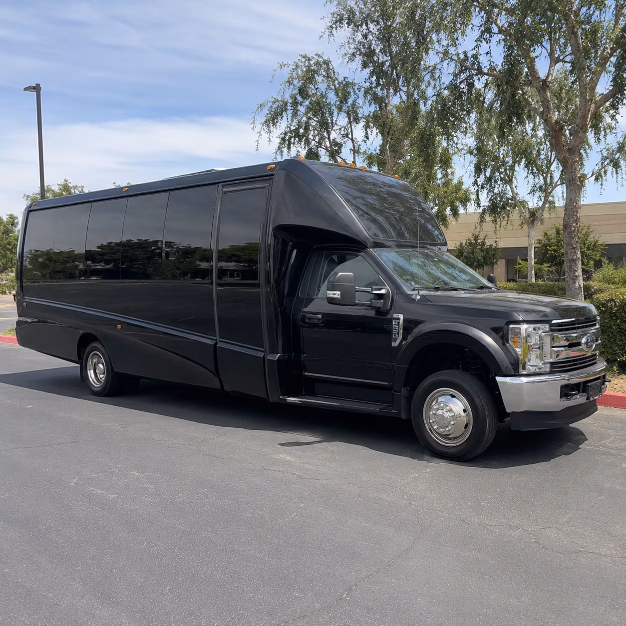Eugene Sporting Event Transportation party bus exterior