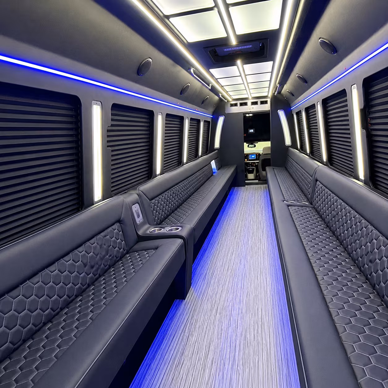 Eugene Sporting Event Transportation party bus exterior
