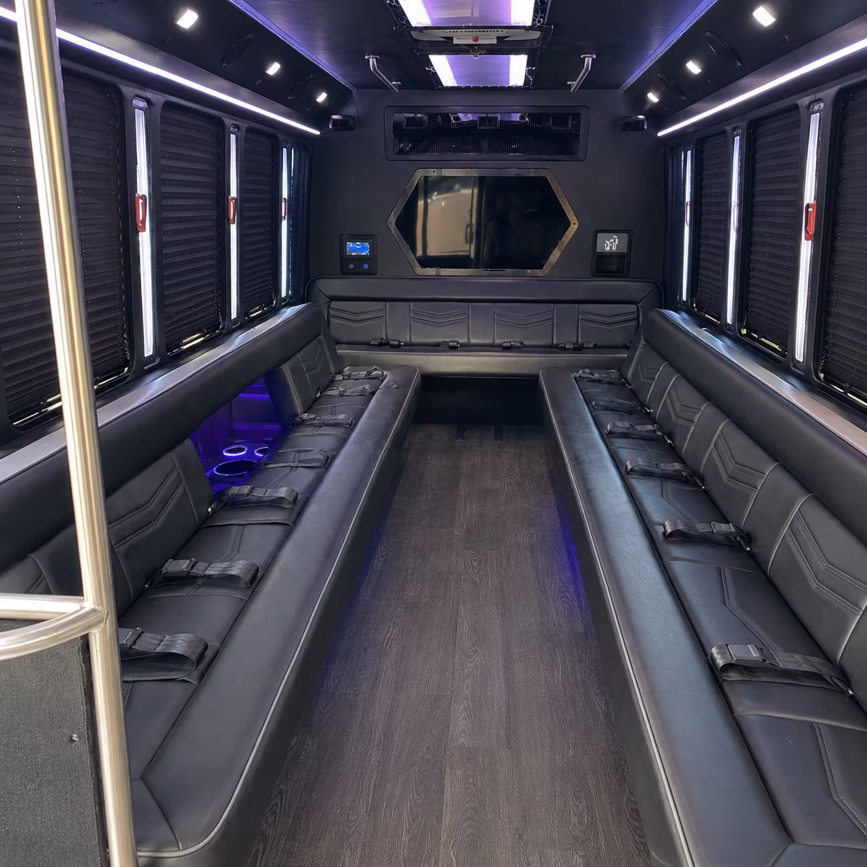 Eugene Wedding Transportation party bus exterior